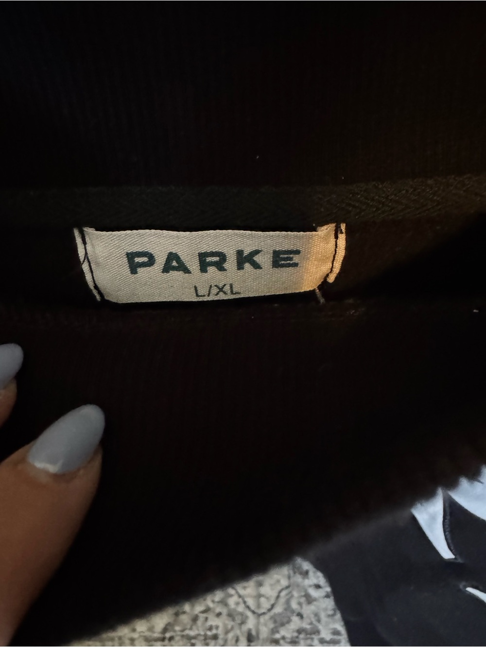 Parke Black Women's Pullover Sweatshirt - Picture 2 of 3